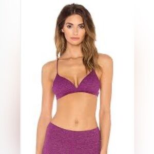Lanston Sport | Triangle Bra in Mulberry Plum